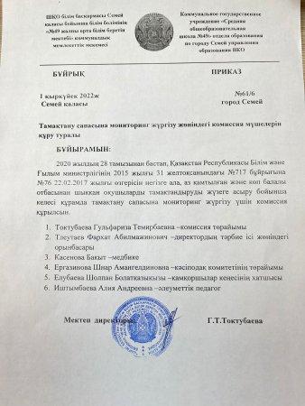 Приказ №61|1